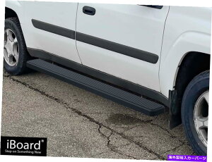 Nerf Bar 6 �u���b�Niboard�X�e�b�v�t�B�b�g04-06�V�{���[�g���C���u���C�U�[ext�i02-06 GMC Envoy XL XUV�j 6 Black iBoard Steps Fit 04-06 Chevy Trailblazer EXT(02-06 GMC Envoy XL XUV)�y���s�A���i�z
