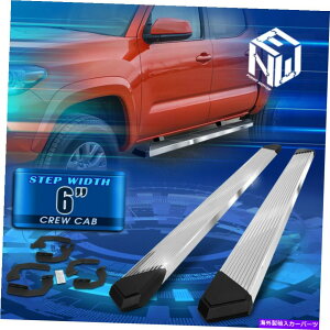 Nerf Bar 05-22̃g^^R}N[Lu6.25 "SSv[cXebvi[to[jO{[h For 05-22 Toyota Tacoma Crew Cab 6.25" SS Pleated Step Nerf Bar Running Boards
