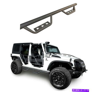 Nerf Bar 07-18̃TChXebvA[}[i[to[̃hbv{[hW[vO[JK 4DOOR Side Step Armor Nerf Bars Wide Drop Boards For 07-18 Jeep Wrangler JK 4Door