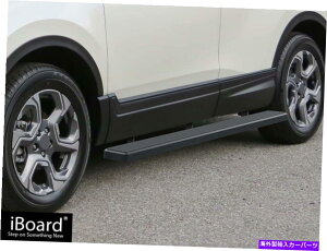 Nerf Bar プレミアム5 "ブラックiboardのサイドステップは17-22ホンダCR-Vに適合します Premium 5" Black iBoard Side Steps Fit 17-22 Honda CR-V