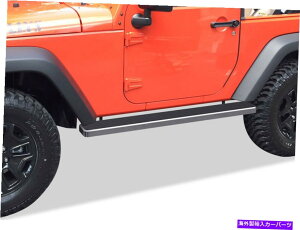 Nerf Bar iboard�����j���O�{�[�h6�C���`�t�B�b�g07-18�W�[�v�����O���[jk2dr iBoard Running Boards 6 inches Fit 07-18 Jeep Wrangler JK 2Dr�y���s�A���i�z