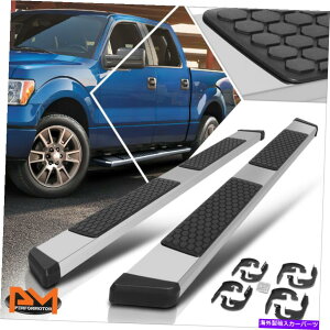 Nerf Bar 04-14tH[hF150N[Lu5.5 "njJXebvi[to[jO{[hVo[ For 04-14 Ford F150 Crew Cab 5.5" Honeycomb Step Nerf Bar Running Boards Silver