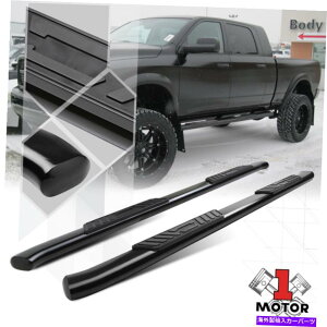 Nerf Bar �u���b�N5 �ȉ~�`�̘p�Ȃ����T�C�h�X�e�b�v�l���t�o�[09-20 RAM 1500/2500/3500�N���[�L���u4DR Black 5Oval Curved Side Step Nerf Bar for 09-20 Ram 1500/2500/3500 Crew Cab 4Dr�y���s�A���i�z
