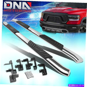 Nerf Bar 2019-2020 RAM 1500�N�A�b�h�L���u5 OD�I�[�o���`���[�u�X�e�b�v�o�[�����j���O�{�[�h�N���[�� FOR 2019-2020 RAM 1500 QUAD CAB 5OD OVAL TUBING STEP BAR RUNNING BOARD CHROME�y���s�A���i�z
