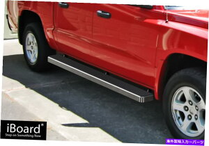 Nerf Bar v~A6 "IBOARDTChXebvtBbg05-11_bW_R^NAbhLu Premium 6" iBoard Side Steps Fit 05-11 Dodge Dakota Quad Cab