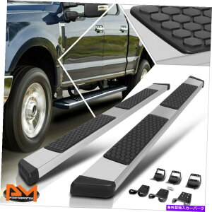 Nerf Bar 15-22tH[hF150-F350X[p[N[Lu5.5 "njJXebvjO{[hVo[ For 15-22 Ford F150-F350 Super Crew Cab 5.5" Honeycomb Step Running Board Silver