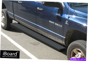 Nerf Bar IBOARD�T�C�h�X�e�b�vNERF�o�[6 �u���b�N�t�B�b�g06-08�_�b�W����1500/2500/3500���K�L���u iBoard Side Steps Nerf Bars 6 Black Fit 06-08 Dodge Ram 1500/2500/3500 Mega Cab