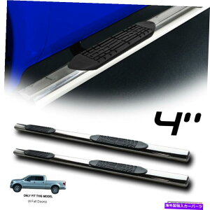Nerf Bar 09-14 F150 SuperCrew Cab 4 "楕円形のクロムサイドステップナーフバーランニングボード For 09-14 F150 Supercrew Cab 4" Oval Chrome Side Step Nerf Bars Running Boards