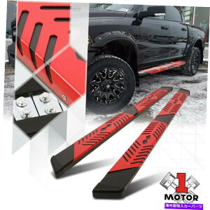 Nerf Bar �u���b�N/���b�h5.5 �t���b�g�{�[�h�����j���O�{�[�hNERF�o�[�p����2500�N���[�L���u4DR Black/Red 5.5 Flat Board Running Board Nerf Bar for 09-22 Ram 2500 Crew Cab 4Dr�y���s�A���i�z
