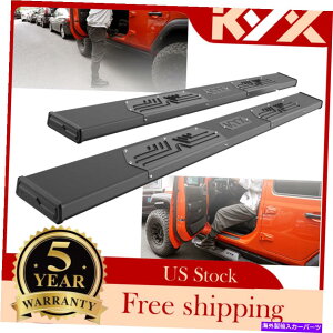 Nerf Bar 6 2005-2022�g���^�^�R�}�_�u���L���uBK�̃����j���O�{�[�hNERF�o�[�T�C�h�X�e�b�v 6 Running Boards Nerf Bars Side Steps For 2005-2022 Toyota Tacoma Double Cab BK�y���s�A���i�z