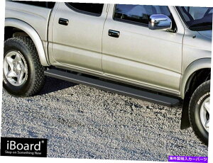 Nerf Bar IBOARD�T�C�h�X�e�b�vNERF�o�[6 �u���b�N�t�B�b�g01-04�g���^�^�R�}�_�u���L���u/�N���[�L���u iBoard Side Steps Nerf Bars 6 Black Fit 01-04 Toyota Tacoma Double Cab/Crew Cab