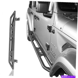Nerf Bar O[̃W[vJL 18-22 4hAyATChXebvi[to[to For Wrangler Jeep JL 18-22 4 Doors Pair Side Step Nerf Bars w/ Star Hollow Out