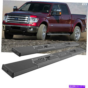Nerf Bar 6 2009-2014 Ford F-150 Super Crew Cab�̃����j���O�{�[�h�T�C�h�X�e�b�v�o�[ 6 Running Boards Side Step Bars For 2009-2014 Ford F-150 Super Crew Cab�y���s�A���i�z
