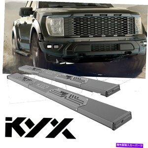 Nerf Bar 6 2009-2014 Ford F-150 Super Crew Cab Black�̃����j���O�{�[�h�T�C�h�X�e�b�v�o�[ 6 Running Boards Side Step Bars for 2009-2014 Ford F-150 Super Crew Cab Black�y���s�A���i�z