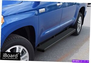 Nerf Bar XeCubN6 "IBOARDTChi[to[tBbg07-21g^chN[}bNXLu Stain Black 6" iBoard Side Nerf Bar Fit 07-21 Toyota Tundra CrewMax Cab
