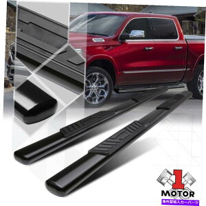 Nerf Bar 19-20 RAM 1500�N���[�L���u�p�̃u���b�N5 �ȉ~�`�̃T�C�h�X�e�b�v�i�[�t�o�[�����j���O�{�[�h Black 5Oval Tube Side Step Nerf Bar Running Board for 19-20 Ram 1500 Crew Cab�y���s�A���i�z