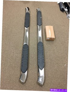 Nerf Bar Lund 23795007 5pȂȉ~`SSi[tXebvo[07-14 Tundra Crewmax-C؂ꂽ Lund 23795007 5 In Curved Oval SS Nerf Step Bars 07-14 Tundra CrewMax - Scuffed