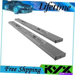 Nerf Bar 2019-2022V{[Vo[h/GMCVG1500N[LueNX`TChXebv[ For 2019-2022 Chevy Silverado/GMC Sierra 1500 Crew Cab Texture Side Step Rails