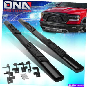 Nerf Bar 2019-2020 RAM 1500�N�A�b�h�L���u5 �ȉ~�`�̃`���[�u�X�e�b�v�i�[�t�o�[�����j���O�{�[�h�u���b�N FOR 2019-2020 RAM 1500 QUAD CAB 5 OVAL TUBING STEP NERF BAR RUNNING BOARD BLACK�y���s�A���i�z