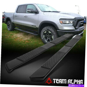 Nerf Bar 2019-2022 RAM 1500�s�b�N�A�b�v[�N���[�L���u]�A���~�j�E��5 �t���b�g�{�[�h�T�C�h�X�e�b�v�o�[ Fits 2019-2022 Ram 1500 Pickup [CREW CAB] Aluminum 5 Flat Board Side Step Bar�y���s�A���i�z
