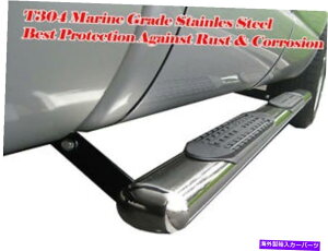 Nerf Bar 07-2014g^^_N[}bNXLu4 "ȉ~`̃XeXTChXebvo[jO{[h 07-2014 Toyota Tunda CrewMax Cab 4" Oval Stainless Side Step Bars Running Boards