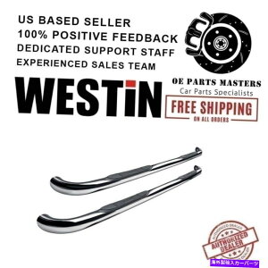 Nerf Bar EFXeB3 "04-12LjI/RhEV[YEhi[to[̂߂̖ꂽXeX Westin 3"Polished Stainless For 04-12 Canyon/Colorado E-Series Round Nerf Bars