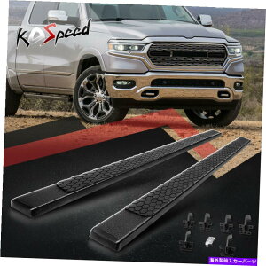 Nerf Bar 5 �n�j�J���X�e�b�v�p�b�h19-22 RAM 1500�N���[�L���u�p�̃{�[�h�T�C�h�X�e�b�v�o�[�����s���Ă��� 5 Honeycomb Step Pad Running Board Side Step Bar for 19-22 Ram 1500 Crew Cab�y���s�A���i�z