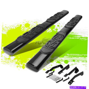 Nerf Bar 6 �����R�[�e�B���O���ꂽ�ȉ~�`�̃T�C�h�X�e�b�v�i�[�t�o�[/���[��98-01�_�b�W����4DR�N���b�h�L���u 6 BLACK COATED OVAL SIDE STEP NERF BAR/RAIL FOR 98-01 DODGE RAM 4DR QUAD CAB�y���s�A���i�z