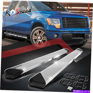 Nerf Bar 6 "SSv[cnerfXebvi[to[jO{[h04-14 F150X[p[N[Lu 6" SS Pleated Nerf Step Nerf Bar Running Boards for 04-14 F150 Super Crew Cab