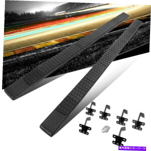Nerf Bar 5 "tbg{[hnjJXebv88" 19-20 RAM1500N[Lup̃ubNjO{[h 5" Flat Board Honeycomb Step 88" Black Running Boards For 19-20 Ram1500 Crew Cab