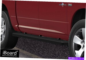 Nerf Bar XeCubN4 "iboardTChi[to[tBbg09-18_bW1500 2500 3500N[Lu Stain Black 4" iBoard Side Nerf Bar Fit 09-18 Dodge Ram 1500 2500 3500 Crew Cab