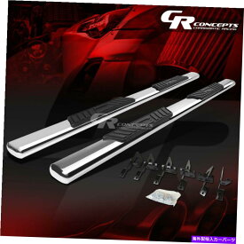Nerf Bar 2009-2014 Ford F150 Super Crew Cabのシルバー5 "楕円形のステップバーランニングボードキット SILVER 5" OVAL STEP BAR RUNNING BOARD KIT FOR 2009-2014 FORD F150 SUPER CREW CAB