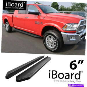 Nerf Bar iboard�����j���O�{�[�h�u���b�N6 �t�B�b�g�_�b�W����2500 3500���K�L���u10-22 iBoard Running Board Black 6 Fit Dodge Ram 2500 3500 Mega Cab 10-22�y���s�A���i�z