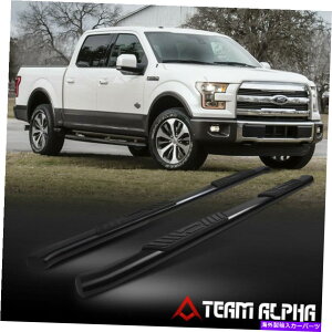 Nerf Bar �t�B�b�g2015-2022 F150/F250 [�X�[�p�[�N���[�L���u]�ȉ~�`�̘p�ȃu���b�N5 �l���t�o�[�T�C�h�X�e�b�v Fits 2015-2022 F150/F250 [SUPER CREW CAB] Oval Curved Black 5Nerf Bar Side Step�y���s�A���i�z