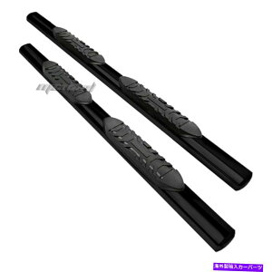 Nerf Bar 1999-2013�V���o���[�h/�V�G���G�N�X�e�u5 ''�u���b�N�T�C�h�o�[ For 1999-2013 Silverado/Sierra Ext Cab 5'' Black Side Bars�y���s�A���i�z