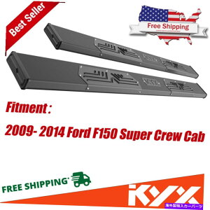 Nerf Bar 2009- 2010 2011 2012 2013 2014 Ford F150 Super Crew Cab 6 �����j���O�{�[�hABS For 2009- 2010 2011 2012 2013 2014 Ford F150 Super Crew Cab 6Running Board ABS�y���s�A���i�z