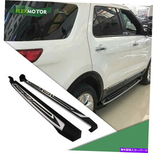 Nerf Bar tH[hGNXv[[2011-2019 NERF BARA~jEɓKTChXebv{[h Side Steps Running boards Fit for Ford Explorer 2011-2019 Nerf Bar Aluminum