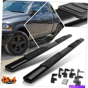 Nerf Bar 19-20����1500�N�A�b�h/�G�N�X�e�u5 �ȉ~�`�̃T�C�h�X�e�b�v�i�[�t�o�[�����j���O�{�[�h�u���b�N For 19-20 RAM 1500 Quad/Ext Cab 5 Oval Side Step Nerf Bar Running Board Black�y���s�A���i�z
