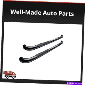 Nerf Bar EFXeBi[to[3 "14-18VG1500 EV[YpɃR[eBOꂽۂubNpE_[ Westin Nerf Bars 3" Round Black Powder Coated For 14-18 Sierra 1500 E-Series