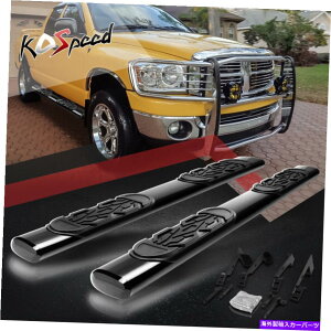 Nerf Bar 6 �ȉ~�`�̃`���[�u�����j���O�{�[�h�T�C�h�X�e�b�v02-09�_�b�W�����N�A�b�h/�N���[�L���u�p�̃l���t�o�[ 6 OVAL Tube Running Board Side Step Nerf Bar for 02-09 Dodge Ram Quad/Crew Cab�y���s�A���i�z