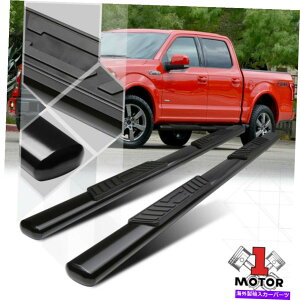 Nerf Bar 15-22 F150/F250X[p[N[Lup̃ubN5 "ȉ~`̃TChXebvi[to[jO{[h Black 5" Oval Side Step Nerf Bar Running Board for 15-22 F150/F250 SuperCrew Cab