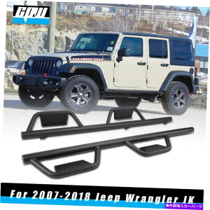 Nerf Bar 2007-2018̃jO{[hsĂ2xX`[TChXebvNERFo[JeepO[JK 4hA 2x Steel Side Step Nerf Bars Running Board for 2007-2018 Jeep Wrangler JK 4 Door