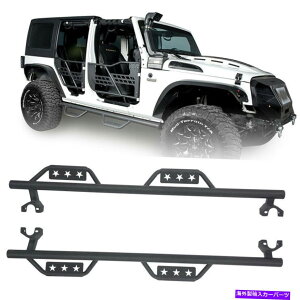Nerf Bar 2007-2018̃eNX`jO{[hTChXebvNERFo[W[vO[JK 4DOOR Textured Running Board Side Step Nerf Bar for 2007-2018 Jeep Wrangler JK 4Door