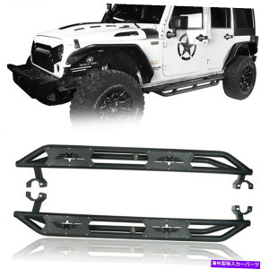 Nerf Bar 07-18̃{[hTChXebvsĂlto[W[vO[JK 4hAX`[ NERF BARS RUNNING BOARDS SIDE STEPS FOR 07-18 JEEP WRANGLER JK 4 DOOR STEEL