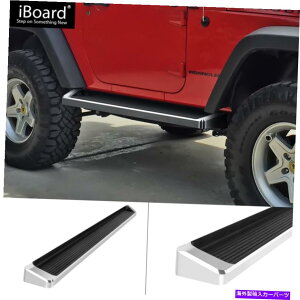 Nerf Bar 6 "IBOARDTChXebvnerfo[tBbg07-18W[vO[JK 2DR 6" iBoard Side Step Nerf Bar Fit 07-18 Jeep Wrangler JK 2Dr
