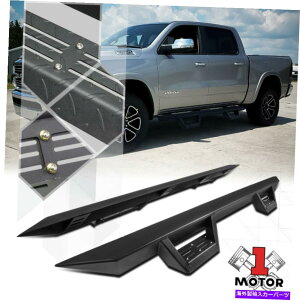 Nerf Bar ubNi[to[3 "gbhpbhhbvXebv19-20 RAM 1500N[LũjO{[h Black Nerf Bar 3" Treads Pad Drop Step Running Board for 19-20 Ram 1500 Crew Cab