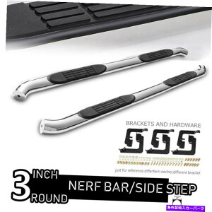 Nerf Bar tBbg07-18 GMC Sierra 1500gLu3 "Ehi[to[TChXebvjO{[h Fit 07-18 GMC Sierra 1500 Extended Cab 3" Round Nerf Bar Side Step Running Board
