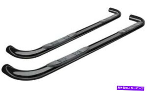 Nerf Bar �E�F�X�e�B��E�V���[�Y���E���h�i�[�t�o�[3 "07-18 GMC�A�J�f�B�A�p�ɃR�[�e�B���O���ꂽ�u���b�N�p�E�_�[ Westin E-Series Round Nerf Bars 3"Black Powder Coated For 07-18 GMC Acadia