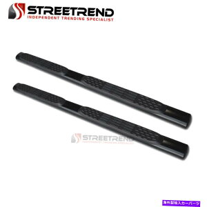 Nerf Bar 2004�N����2008�N��Ford F150 Super/Ext Cab 5 �u���b�N�T�C�h�X�e�b�vNERF�o�[�����j���O�{�[�h For 2004-2008 Ford F150 Super/Ext Cab 5 Black Side Step Nerf Bars Running Board�y���s�A���i�z