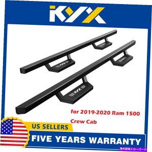 Nerf Bar 2019-2020 RAM 1500�N���[�L���u5�C���`�T�C�h�X�e�b�v�i�[�t�o�[�̃����j���O�{�[�h Running Boards for 2019-2020 Ram 1500 Crew Cab 5 �hSide Steps Nerf Bars�y���s�A���i�z
